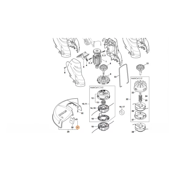 STIHL  Śruba z łbem cylindrycznym IS-P6x10 9074 478 4380